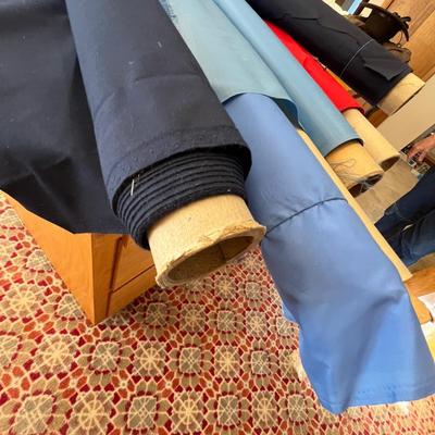 Rolls of fabric