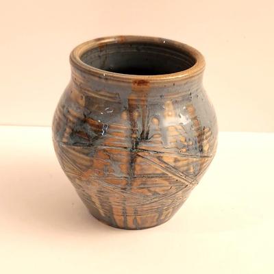 Lot #46  Studio Pottery Vessel - 2004, signed
