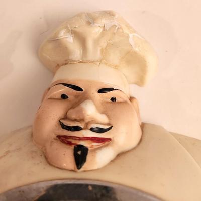 Lot #52  Vintage Sessions "Chef" Kitchen Clock - works