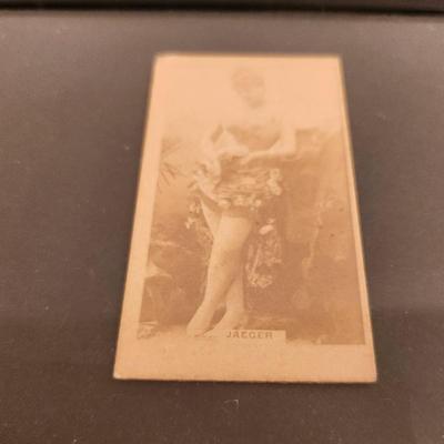 Lot #55D  Pair of Antique Duke's Cigarette Cards - one "naughty", one "nice"