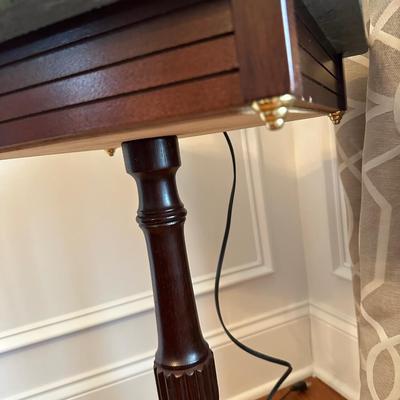 faux marble top lamp table and more lot