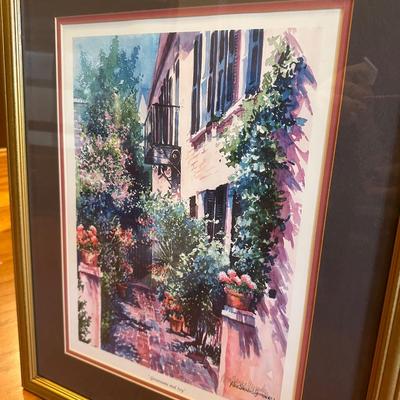 alice stewart grimsley framed charleston print pair