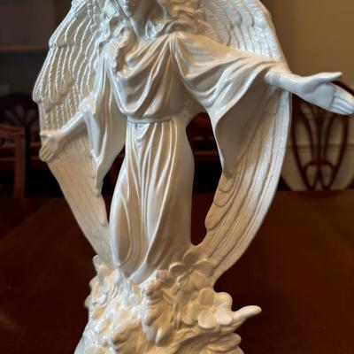 4 local artist signed angel statues