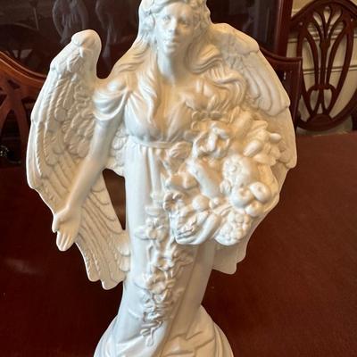 4 local artist signed angel statues