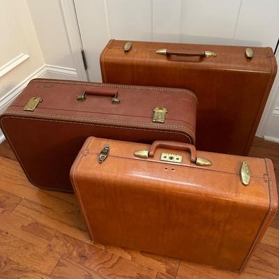 vintage luggage lot 