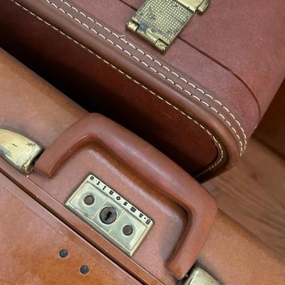 vintage luggage lot 