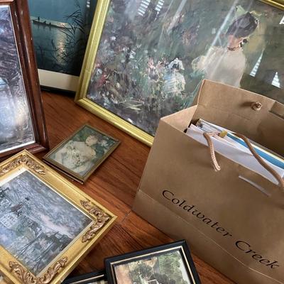 picture frame, framed small art lot 