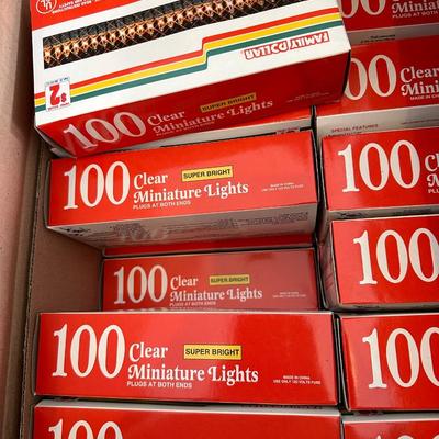 clear christmas light lot 