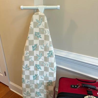 luggage, ironing board lot 