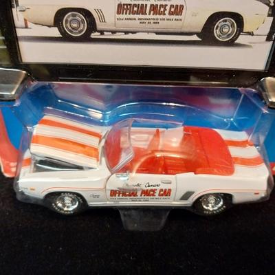 NIB '69 CAMARO INDY PACE CAR, DIE-CAST, ADULT COLLECTIBLE