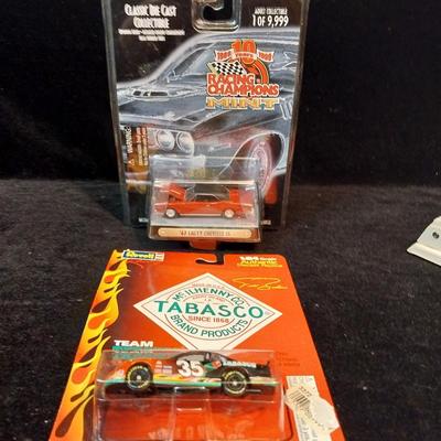 2 NIB DIE-CAST TABASCO RACE CAR & '67 CHEVY CHEVELLE SS