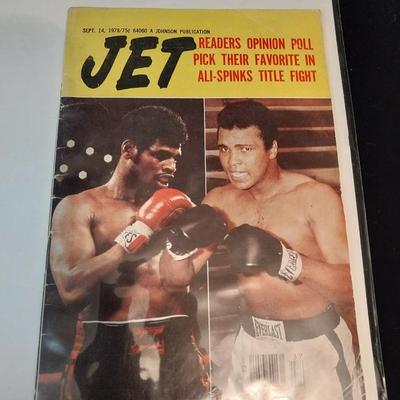 1978 JET MAGAZINE/PAMPHLET FEATURING ALI-SPINKS TITLE FIGHT
