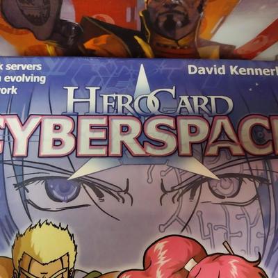 2 UNIQUE CARD GAMES - HERO CARD CYBERSPACE & HONOR AND TREACHERY