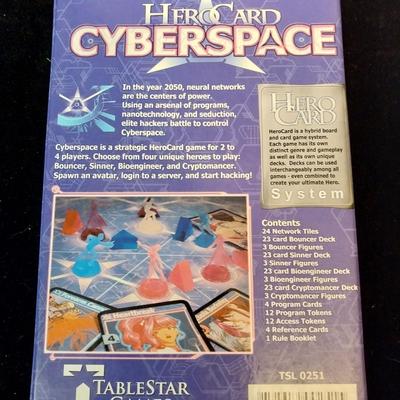 2 UNIQUE CARD GAMES - HERO CARD CYBERSPACE & HONOR AND TREACHERY
