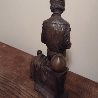 Heavy Resin Bronze Finish '18th Century Apothecary' Statuette by Rick Lewis #1301