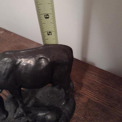 Resin Statuette Cow with Calf Ireland