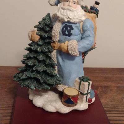 University of North Carolina Tarheels Santa with Box