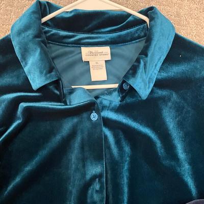 623 Ladies 3pc Set of Velour by Vermont Country Store and Miss Elaine