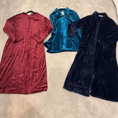 623 Ladies 3pc Set of Velour by Vermont Country Store and Miss Elaine