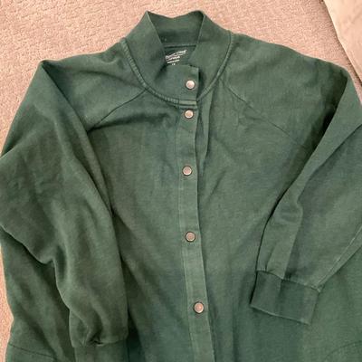 624 Lot of Coldwater Creek Jersey Robe with Vermont Country Store Flannel Sleepwear
