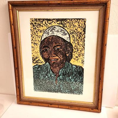 Lot #59D  Fantastic Lithograph -Back Cook - unsigned
