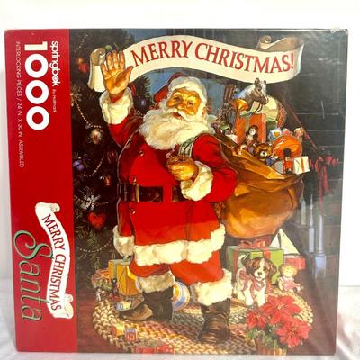 New in Box Springbok Merry Christmas Santa 1000 Piece Puzzle - Never Opened