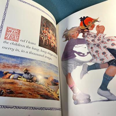 "PICTURES IN THE FIRE" BOOK w/ CLASSIC ARTWORK GOING WITH POOR MAN'S WILL