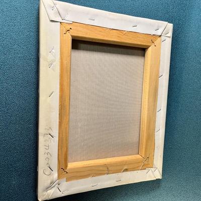 BRIGHT QUIRKY BICYCLISTS REALISTIC CANVAS PRINT