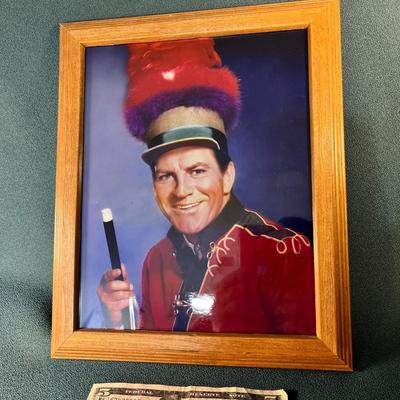 FRAMED COLOR PHOTO OF ROBERT PRESTON IN "THE MUSIC MAN" COSTUME