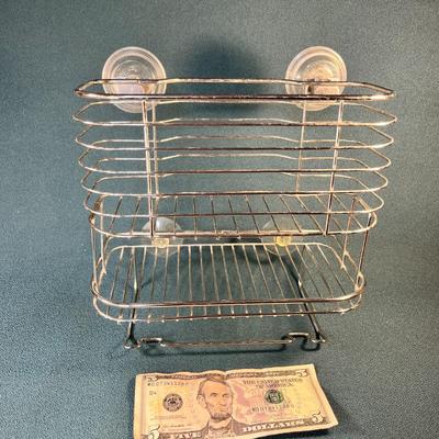 WIRE METAL WALL MOUNTED SHOWER CADDY