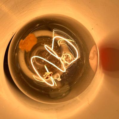 REAL ANTIQUE- BEFORE REPRODUCTIONS- COILED FILAMENT LIGHT BULB- STILL WORKS!