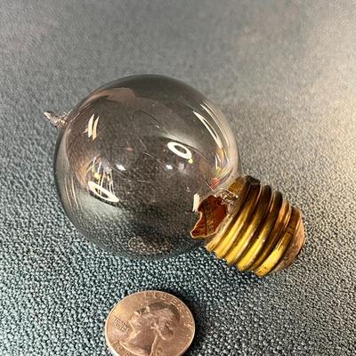 REAL ANTIQUE- BEFORE REPRODUCTIONS- COILED FILAMENT LIGHT BULB- STILL WORKS!