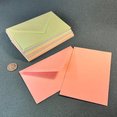 MULTI-COLOR PASTEL LETTER ENVELOPES 30 COUNT
