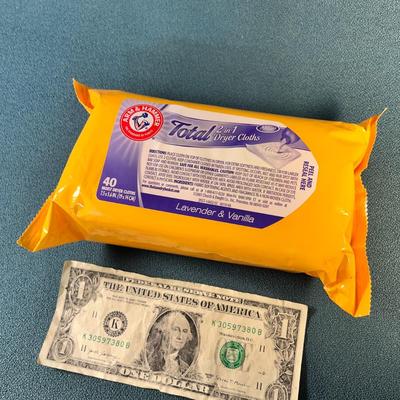 ARM & HAMMER LAVENDER & VANILLA SCENTED DRYER CLOTHS NEW IN PKG. 40 COUNT