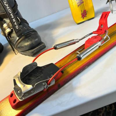 K2 "WORK STINX" TELEMARK SKIS, GARMONT BOOTS & POLES SET
