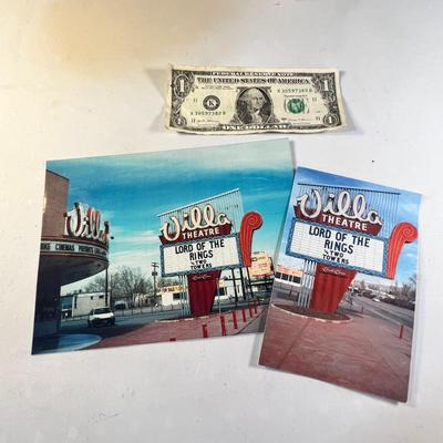 2 COLOR PHOTOS OF SALT LAKE'S VILLA THEATER CIRCA 2002