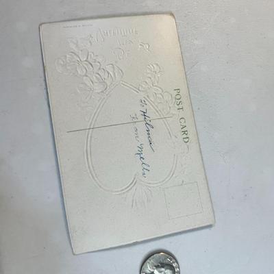 OLD TIME FANCY VALENTINE POSTCARD MADE IN GERMANY 