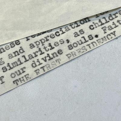 1969 "THE NEGRO QUESTION" PRE-REVELATION LETTER FROM L.D.S. FIRST PRESIDENCY 