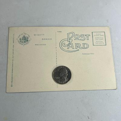 OLD TIME COLORED SALTAIRE PHOTO POSTCARD