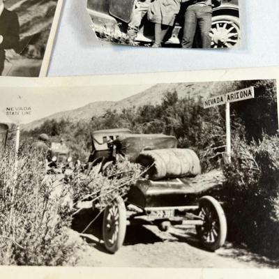 OLD TIME CARS & PEOPLE PHOTOS CIRCA 1920's  6 PIECES