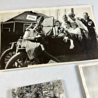 OLD TIME CARS & PEOPLE PHOTOS CIRCA 1920's  6 PIECES