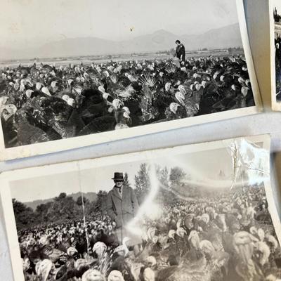 EARLY PHOTOS OF TURKEY FARM 4 PIECES