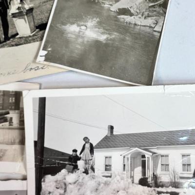 ASSORTMENT OF VINTAGE PHOTOS DIFFERENT THEMES 9 COUNT