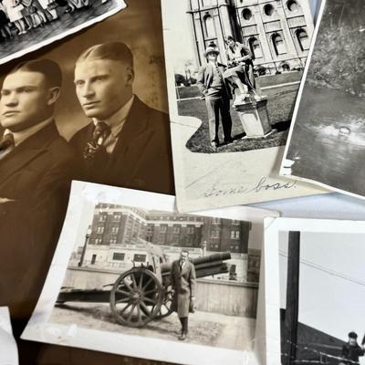 ASSORTMENT OF VINTAGE PHOTOS DIFFERENT THEMES 9 COUNT