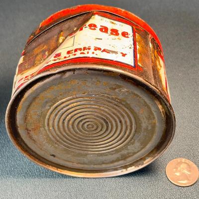 VINTAGE TIN OF YANKEE CUP GREASE UTAH OIL REFINING COMPANY