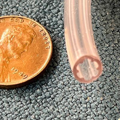 2 COILS OF 1/4" CLEAR PLASTIC TUBING 25 FEET EACH