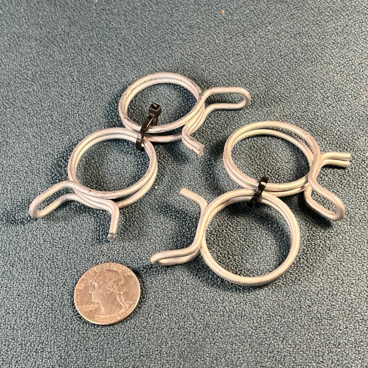 11/4" DIAMETER SQUEEZE CLAMPS SET OF 4