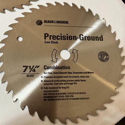 SET OF 3 PRECISION GROUND COMBINATION SAW BLADES 7-1/4" BRAND NEW