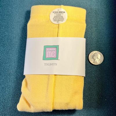 NEW IN PACKAGE YELLOW BABY TIGHTS SIZE 12/18/24 MONTHS