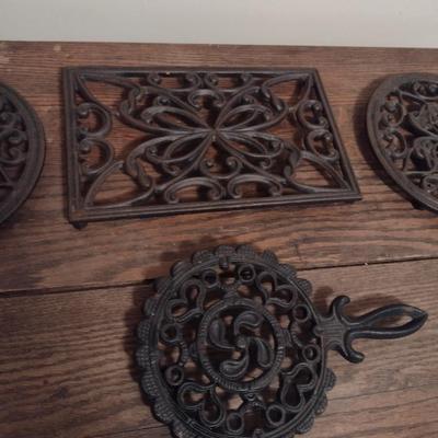 Collection of Cast Metal Trivets Choice B